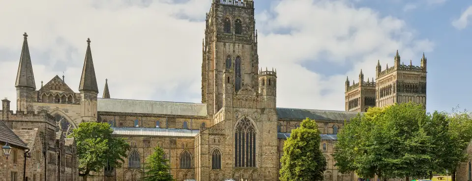 Durham Cathedral seen across Palace Green